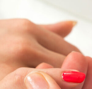 Gel polish beauty treatment